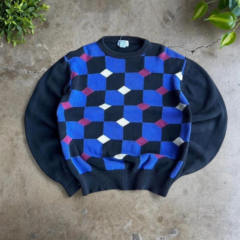 Vintage 90s izod knitted sweater size m
